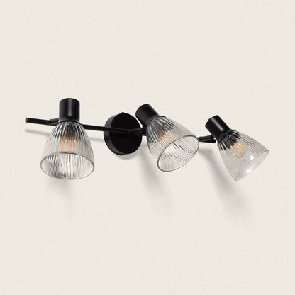 Aronaro LED Wandlamp 3 Spots Zwart