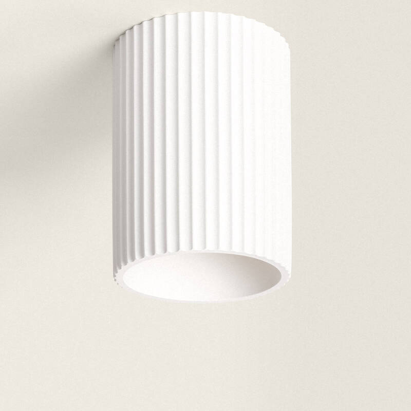 Columo plafondlamp gips wit