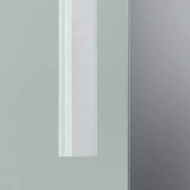 LED spiegelverlichting 5W aluminium IP44 ingeschakeld