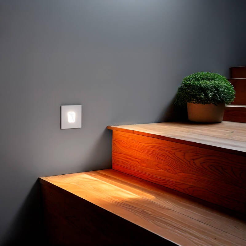 Lumexa Olitaro LED Wandinbouwspot Vierkant Wit
