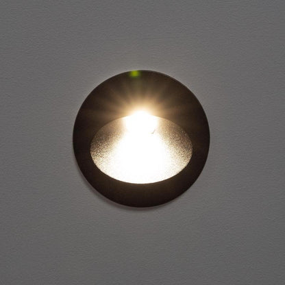 Lumexa Conaro LED Wandinbouwspot 3W Rond Zwart
