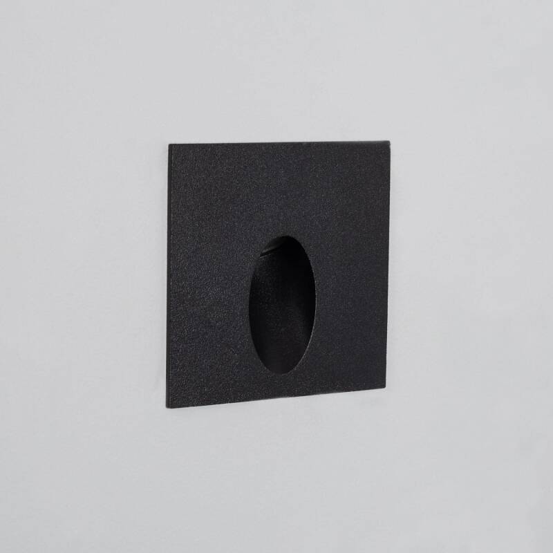 Lumexa Ellisavo LED Wandinbouwspot 3W Vierkant Zwart