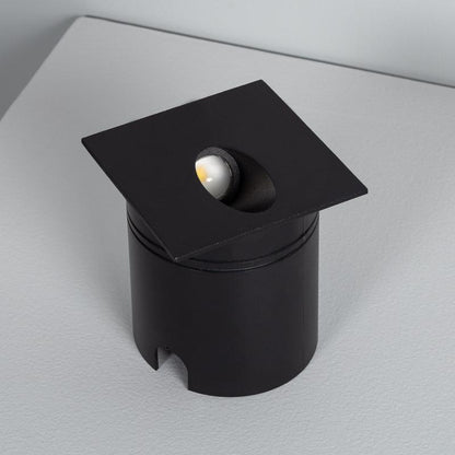Lumexa Ellisavo LED Wandinbouwspot 3W Vierkant Zwart