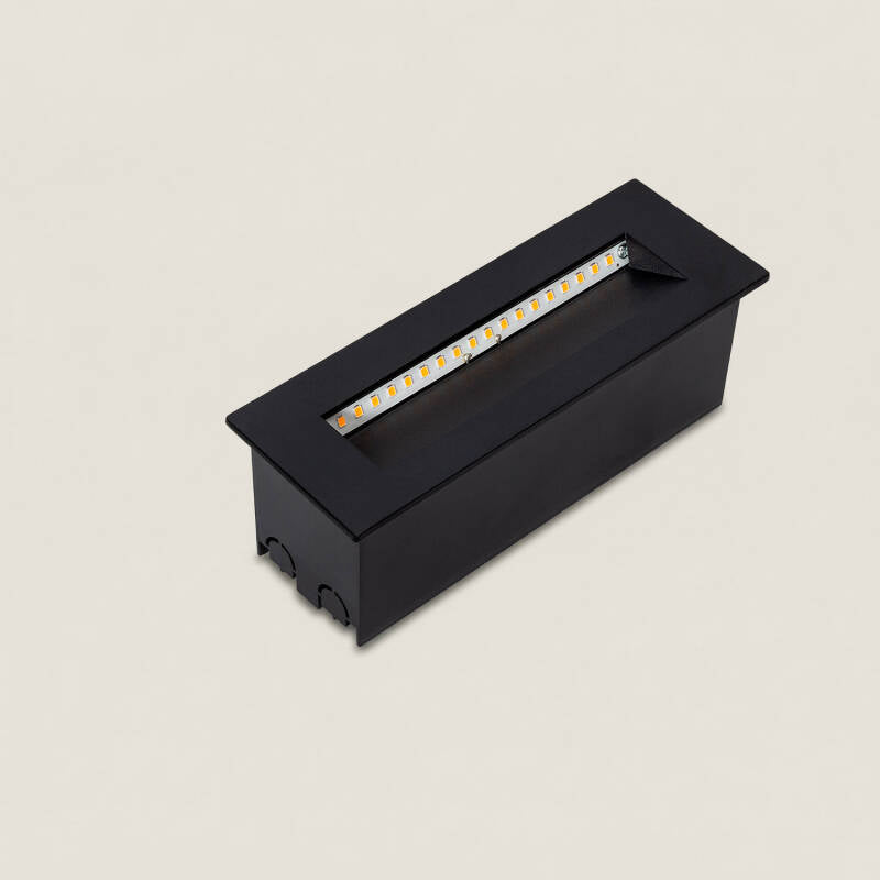 Lumexa Groltaro LED Wandinbouwspot 7W Rechthoekig Zwart