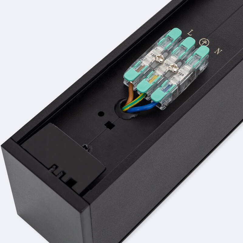 Linbaro LED lineaire lichtbalk zwart zijaanzicht