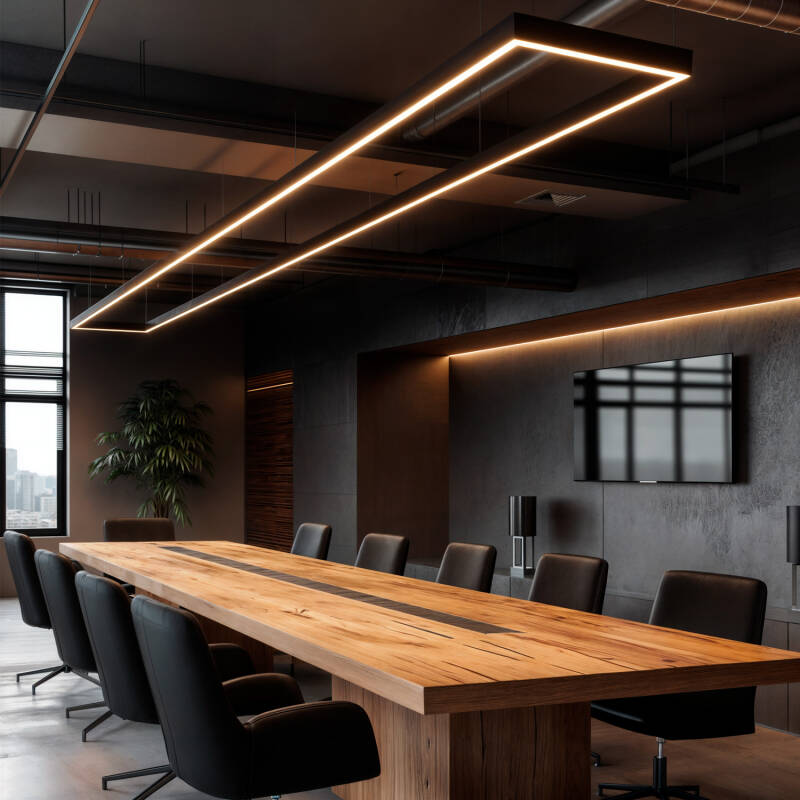 Linbaro LED lineaire lichtbalk zwart detail