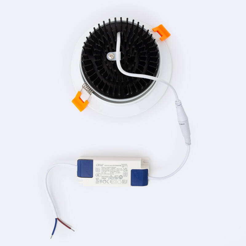 Lumexa Downlight COB Rond Richtbaar LED 15W wit Zaag maat Ø 113 mm No Flicker