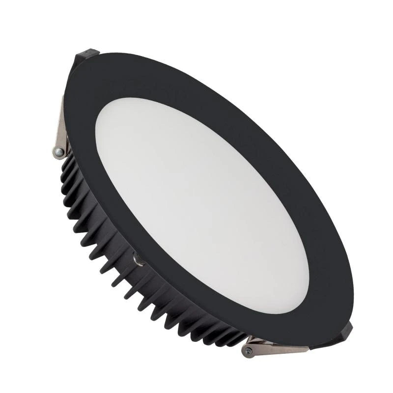 Aeravo LED inbouw downlight rond 24W zwart packshot