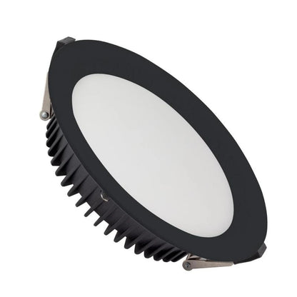 Aeravo LED inbouw downlight rond 24W zwart packshot