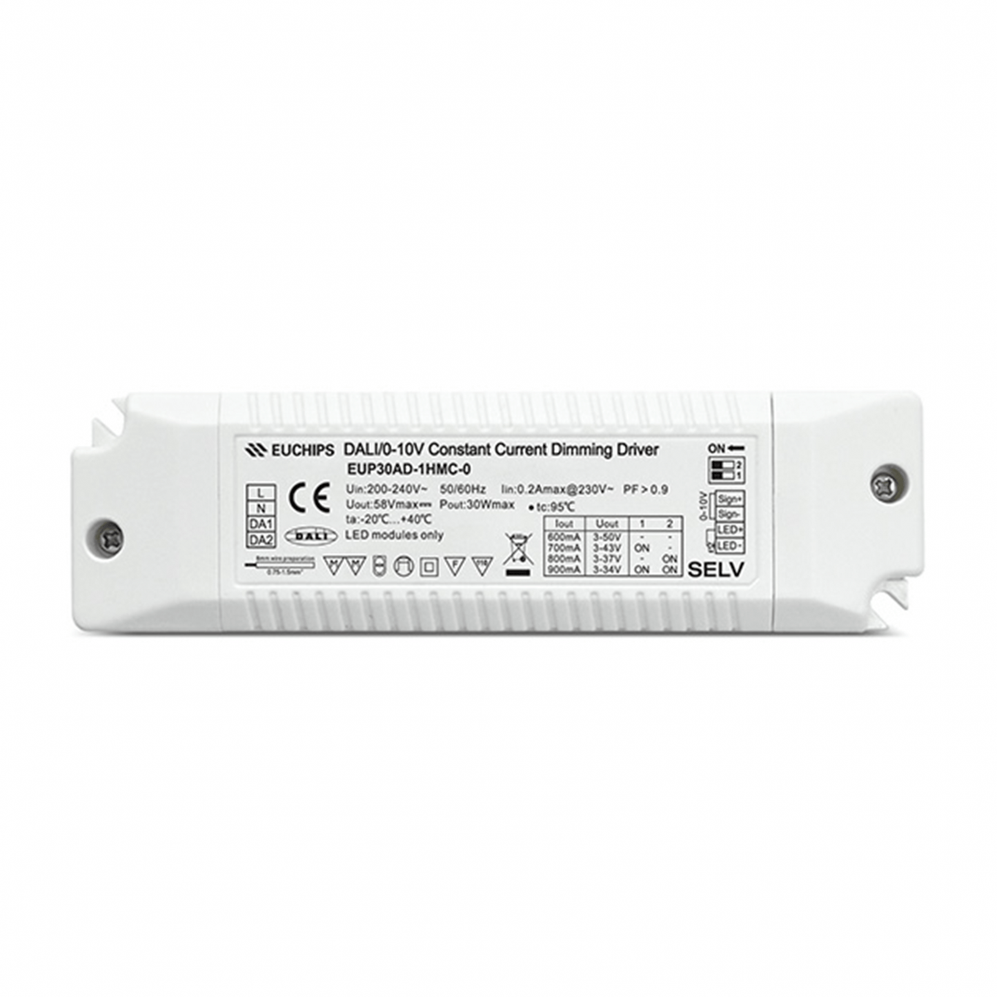 1-10V & DALI Constant Current Dimbaar Driver 30W