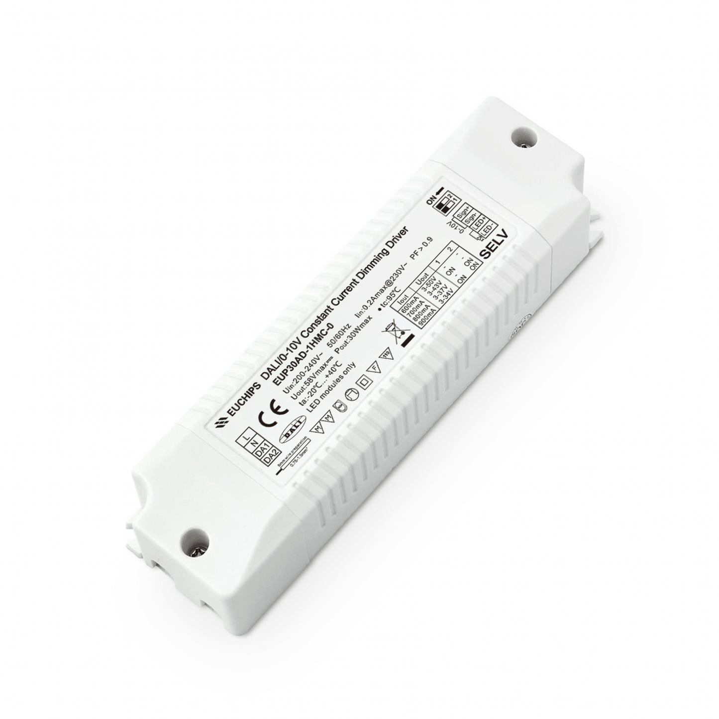 1-10V & DALI Constant Current Dimbaar Driver 30W