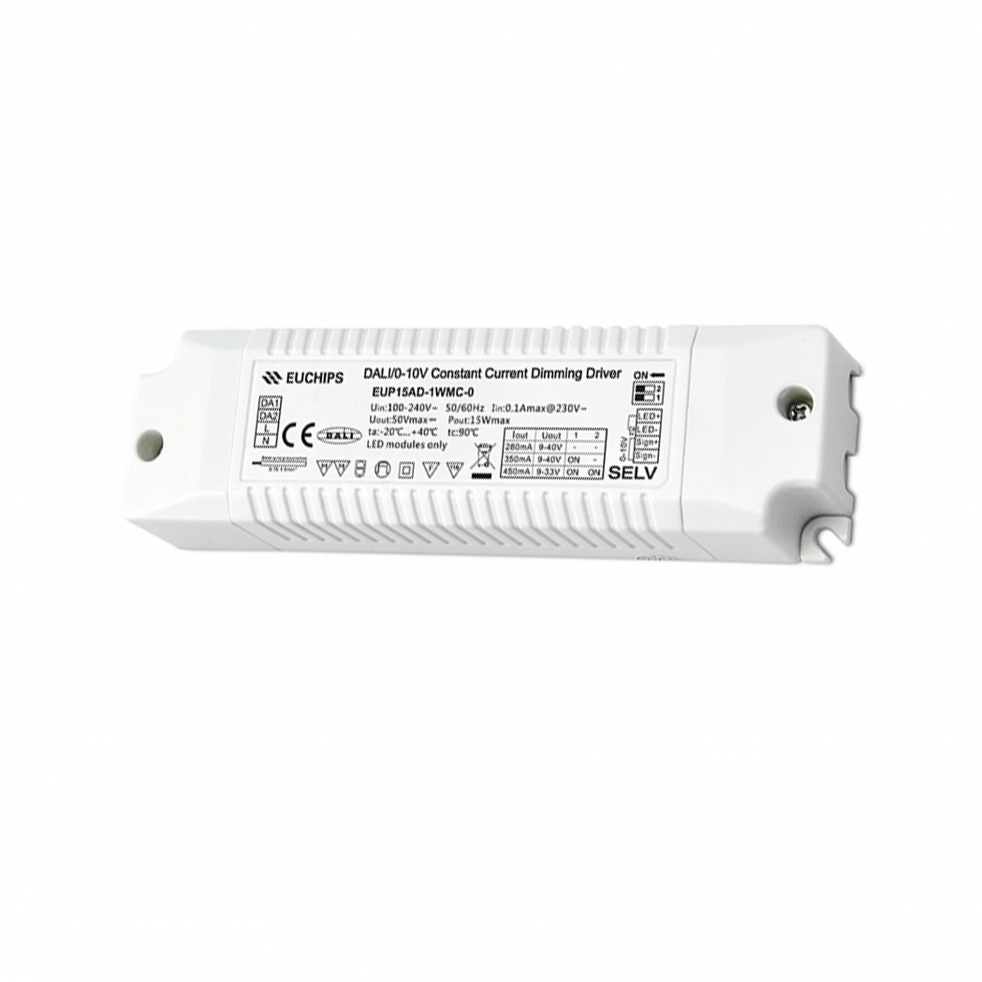 1-10V | DALI | Constant Current | Dimbaar | Driver | 15W