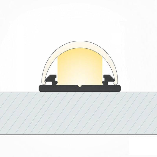 Lumexa Flexibele Aluminium Opbouw Profiel 1m voor LED-strip tot 12 mm