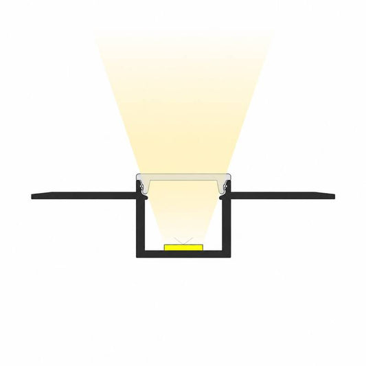 Lumexa Flexibele aluminium profiel integratie voor Gips/Pladur voor LED-strip tot 15 mm