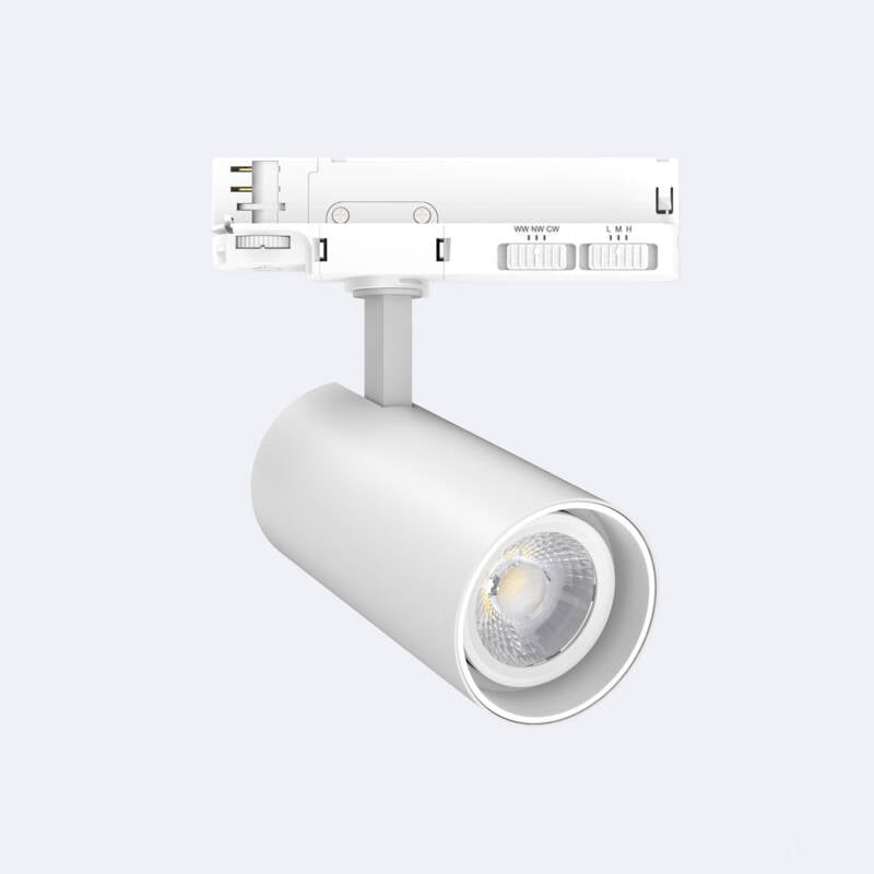 Fasanaro 3-fase railspot 30W CCT DALI dimbaar wit