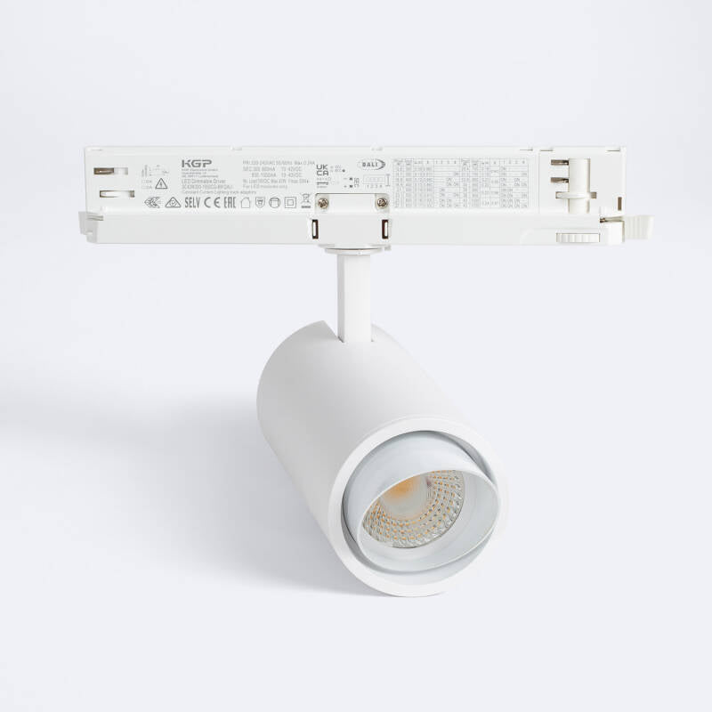 Fasanivo LED Railspot 3-Fase Cilinder met Bezelring CRI90 UGR<17