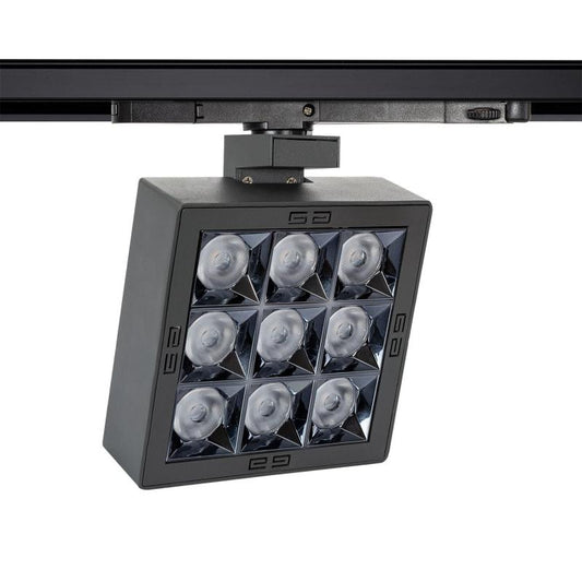 Marlino LED 3-fase railspot zwart packshot