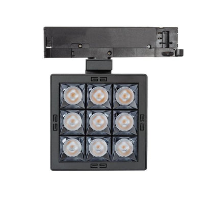 Marlino LED 3-fase railspot zwart detail