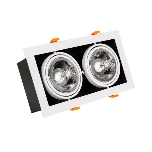 Kardivo LED inbouwspot dubbele kardan vierkant 30W packshot
