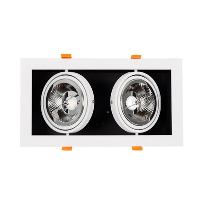 Kardivo LED dubbele kardan inbouwspot detail