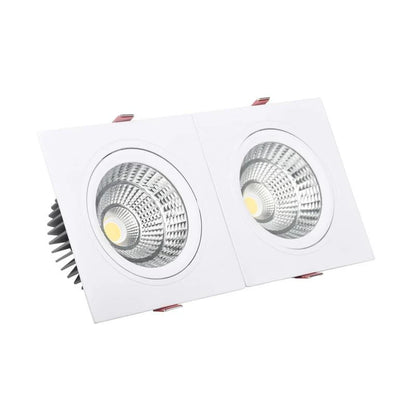 Duoparo LED inbouw downlight rechthoekig dubbel 30W packshot