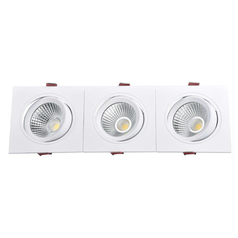 Triparo LED inbouw downlight triple detail