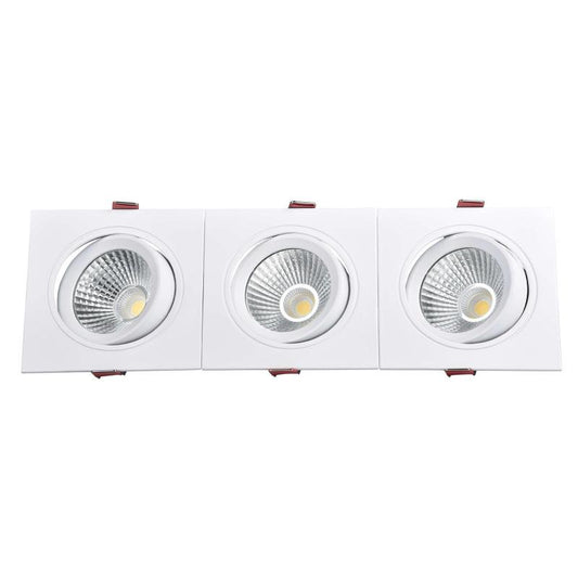 Triparo LED inbouw downlight triple detail