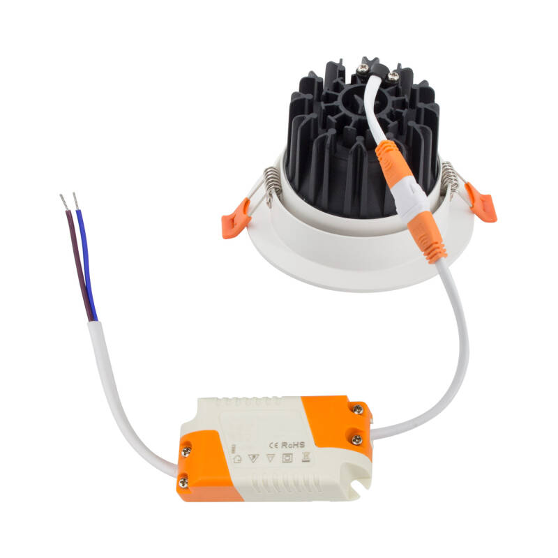 Lumexa Downlight COB Rond Richtbaar LED 9W Wit Zaagmaat Ø90 mm No Flicker