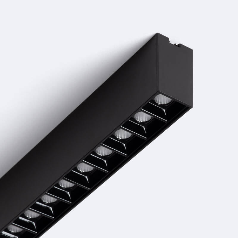 Optivaro lineaire LED opbouwspot zwart detail