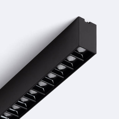 Optivaro lineaire LED opbouwspot zwart detail