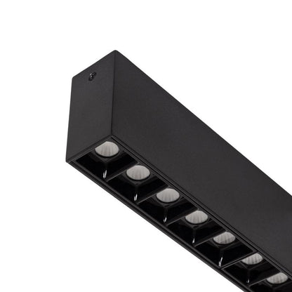 Optivaro lineaire LED opbouwspot zwart 40cm UGR16 packshot