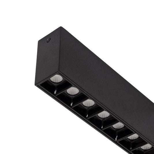 Optivaro lineaire LED opbouwspot zwart 40cm UGR16 packshot