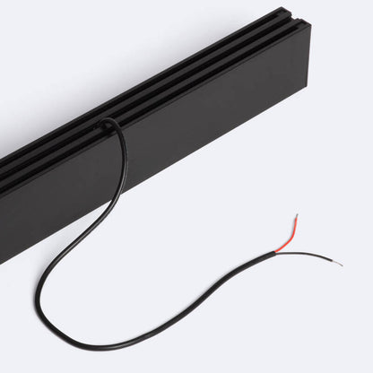 Optivaro lineaire LED opbouwspot zwart afmetingen