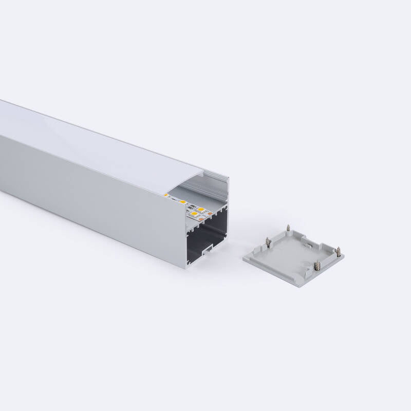 Aluminium profiel hangend groot | voor LED-strip tot 45mm