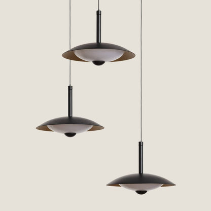 Shirako LED Hanglamp 24W Metaal CCT 3 Spots Zwart