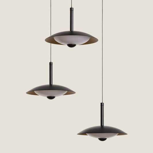 Shirako LED Hanglamp 24W Metaal CCT 3 Spots Zwart