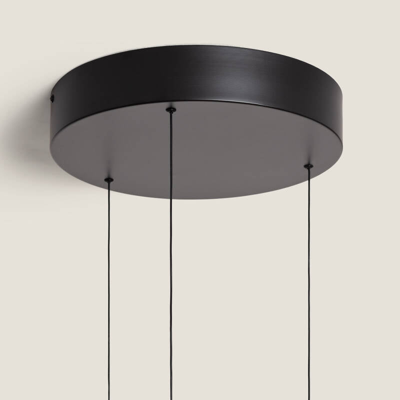 Shirako LED Hanglamp 24W Metaal CCT 3 Spots Zwart