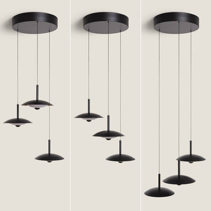 Shirako LED Hanglamp 24W Metaal CCT 3 Spots Zwart