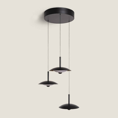 Shirako LED Hanglamp 24W Metaal CCT 3 Spots Zwart