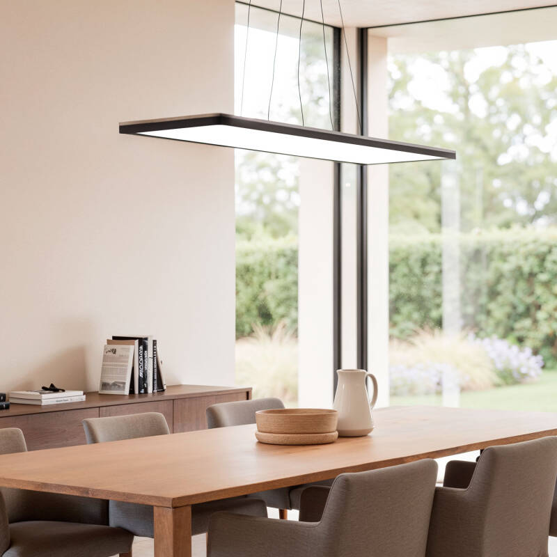 Lumexa LED Hanglamp 24W Rechthoekig Dubbelzijdig CCT 580x200mm Zwart
