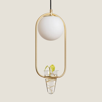 Lumexa Puncaro Hanglamp Metaal en Glas Goud E27