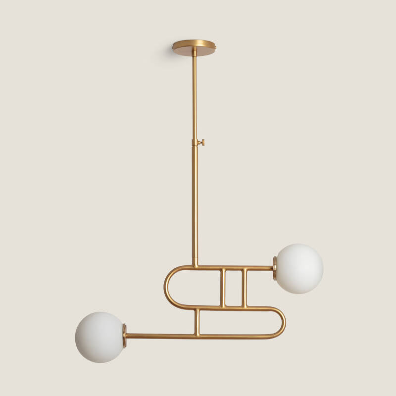 Lumexa Rowslaro Hanglamp Metaal Goud 2x G9