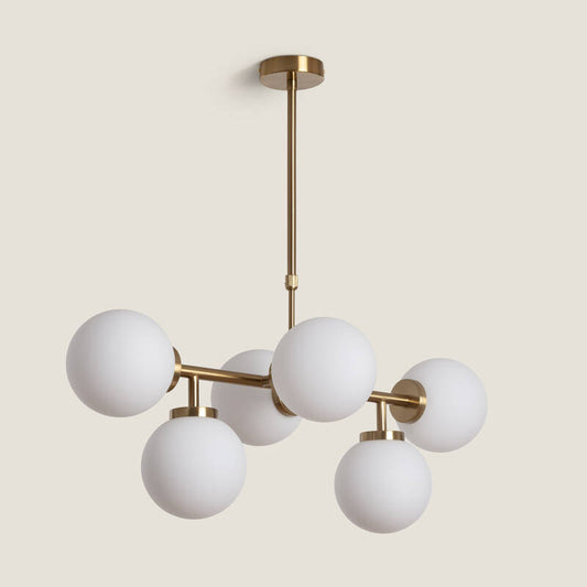 Lumexa Lautrano Hanglamp Metaal en Glas 6x E27