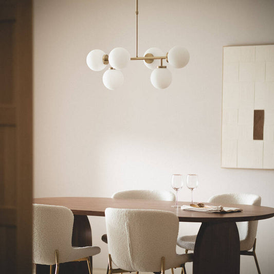 Lumexa Lautrano Hanglamp Metaal en Glas 6x E27
