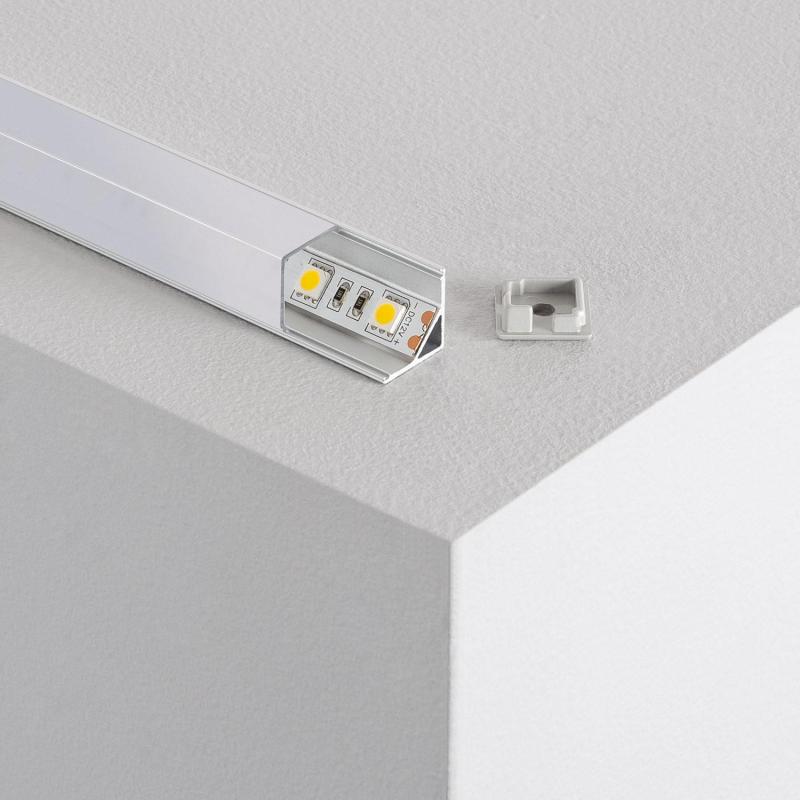 Lumexa Hoekprofiel Aluminium rechte afdekking 2 meter voor LED-strip tot 10 mm