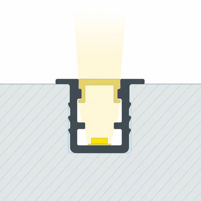Lumexa Inbouw aluminium profiel 2m voor LED-strip tot 6 mm