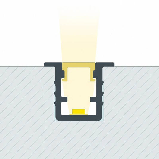 Lumexa Inbouw aluminium profiel 2m voor LED-strip tot 6 mm