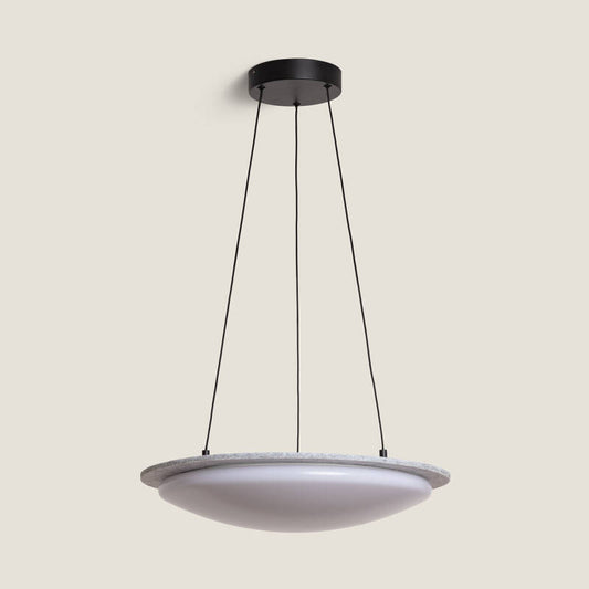 Lezhano 24W vilt hanglamp grijs