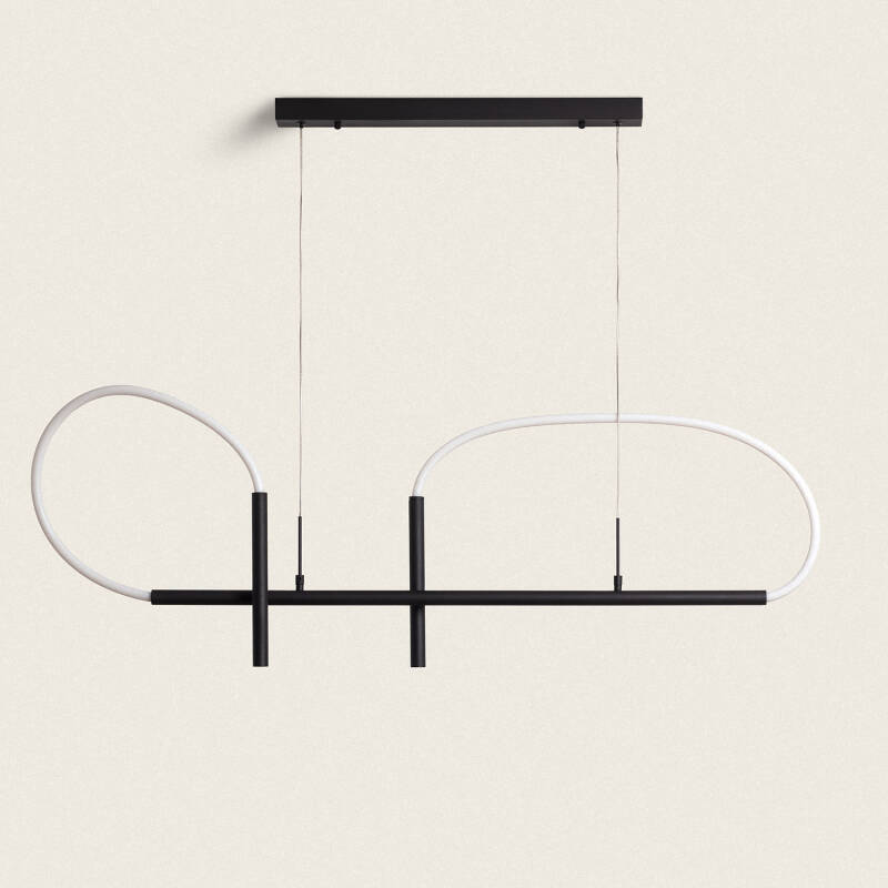 Ginnaro LED hanglamp metaal siliconen zwart