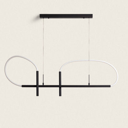 Ginnaro LED hanglamp metaal siliconen zwart